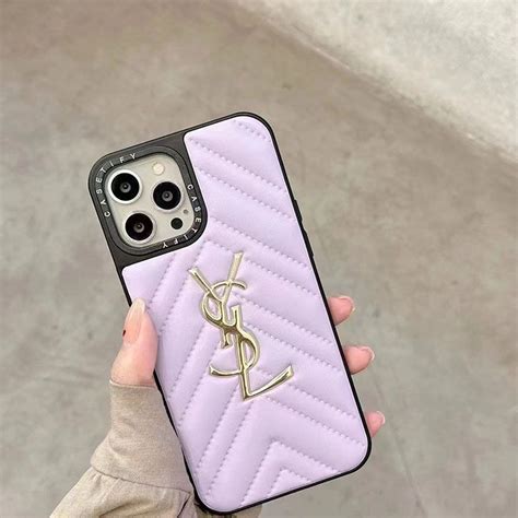 ysl leather iphone case|yves saint laurent phone case.